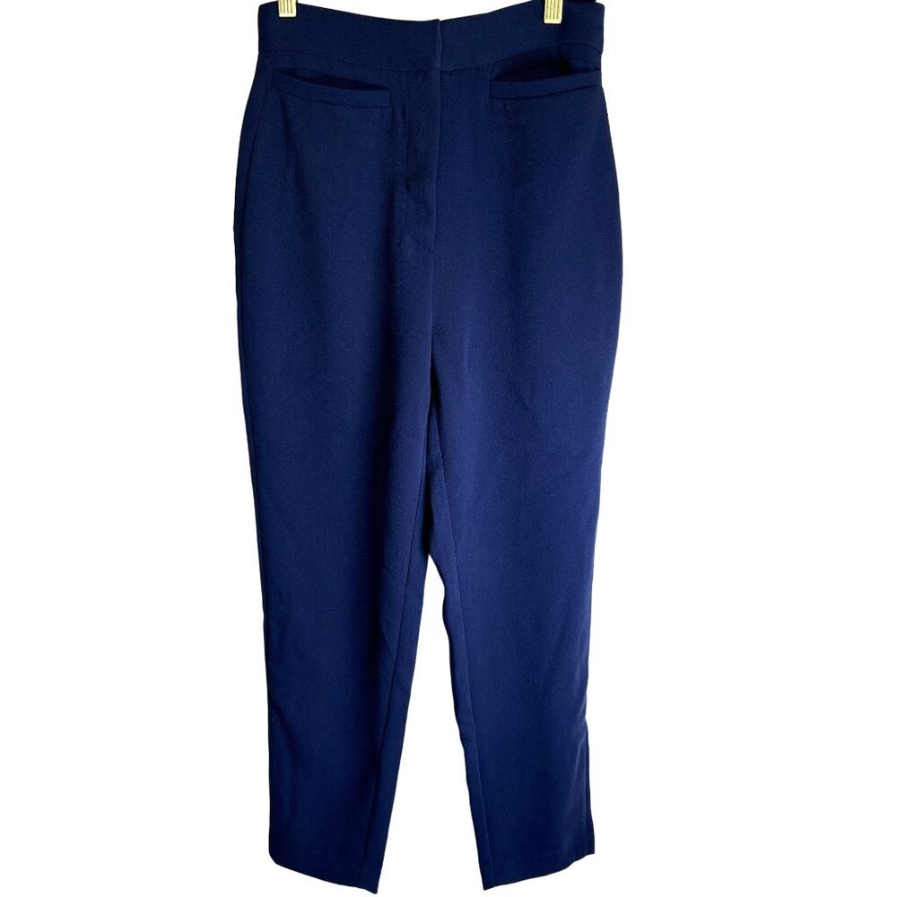 ELLIATT Skyla Pants Trouser Size Small Ink Blue Crepe Revolve Career NWT
